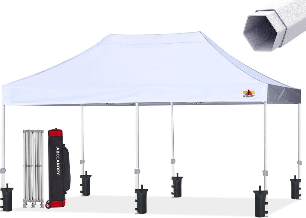 ABCCANOPY Commercial Pop Up Canopy Tent 10x20 Premium-Series, White