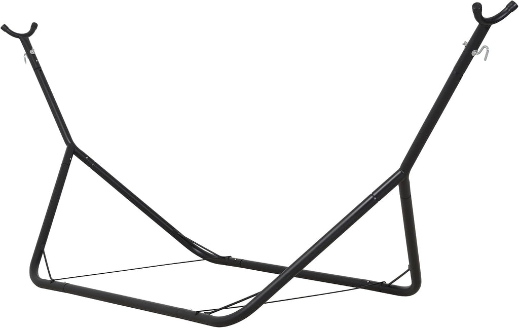 ANOW Portable Space Saving Heavy-Duty Steel Stand for 10FT Hammock, Black