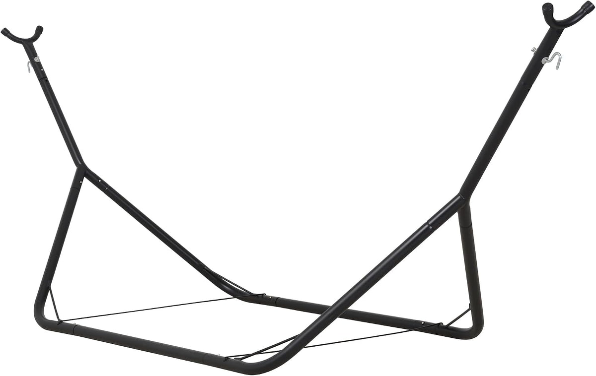 ANOW Portable Space Saving Heavy-Duty Steel Stand for 10FT Hammock, Black