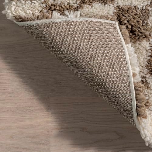 nuLOOM Adelaide Beige Checkered Power Loomed Area Rug, 10' x 14'