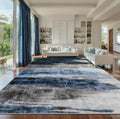 Ciicool 10x14 Area Rug Living Room Rug, Modern Abstract Washable Soft Navy