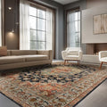 Ruaruarug Washable Area Rug 8×10 for Living Room, Ultra Soft, Maroon