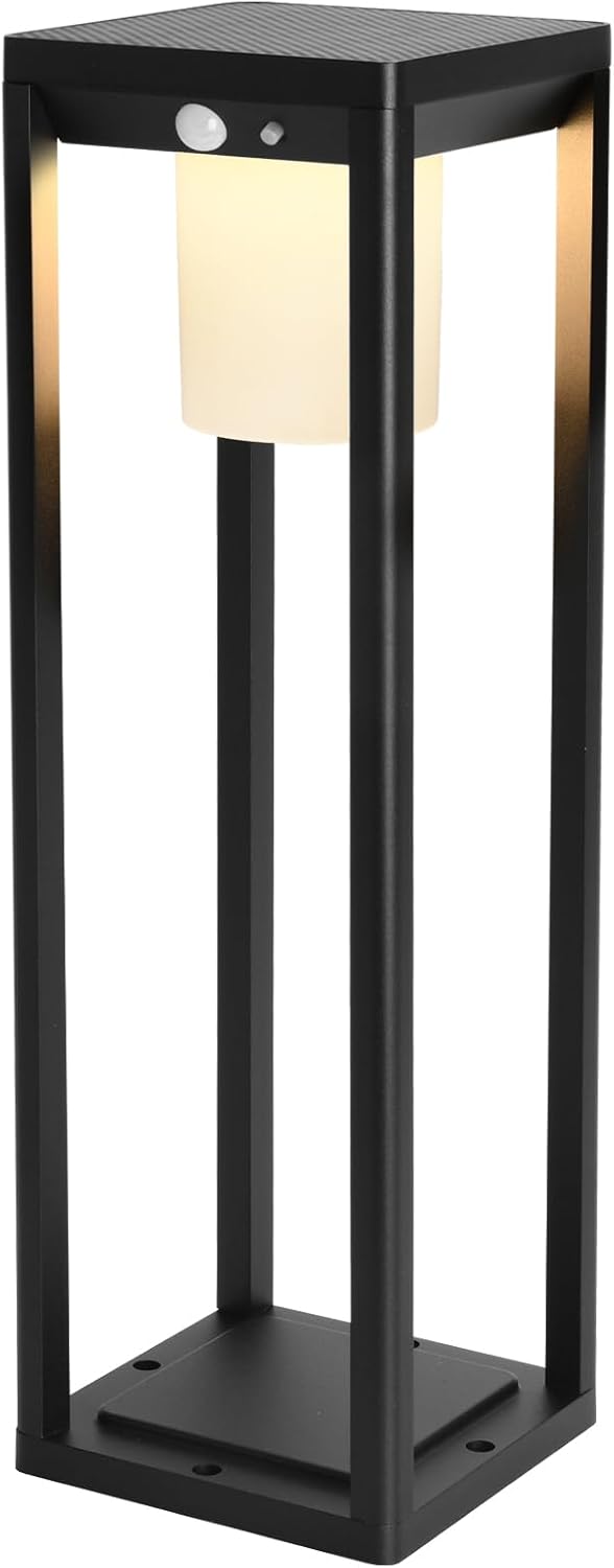 Solar Floor Lamp Outdoor Waterproof, Motion Sensor Pathway Lights