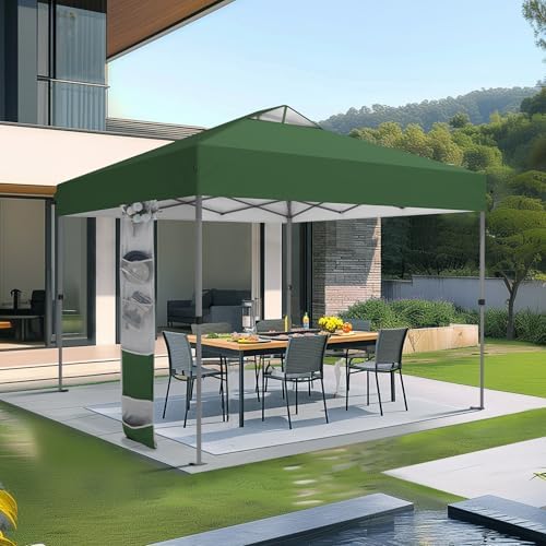 Sophia & William Canopy Tent 10x10 Pop Up One Person Push Set up Tents
