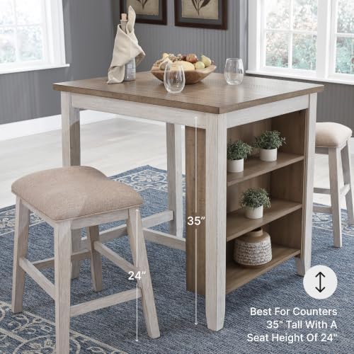 Signature Design by Ashley Skempton Counter Height Bar Stool, Set of 2