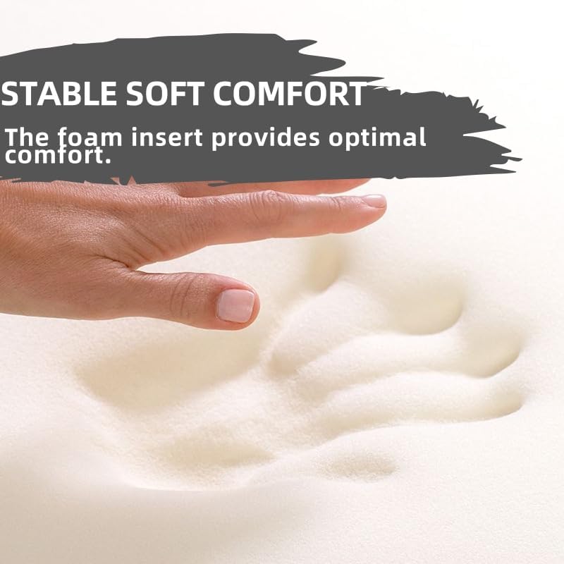 Patio Rattan Double Daybed Replacement Foam Cushion,58"x24"x2", 2-Set