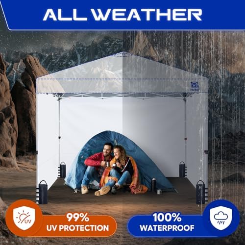 FANPAT Sidewalls for 12x12 Pop Up Canopy, White (3Pcs Sidewalls Only)