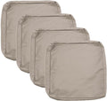 Sqodok Patio Cushion Cover 19x19 inch, 4Pack Sofa Cushion Cover Replacement
