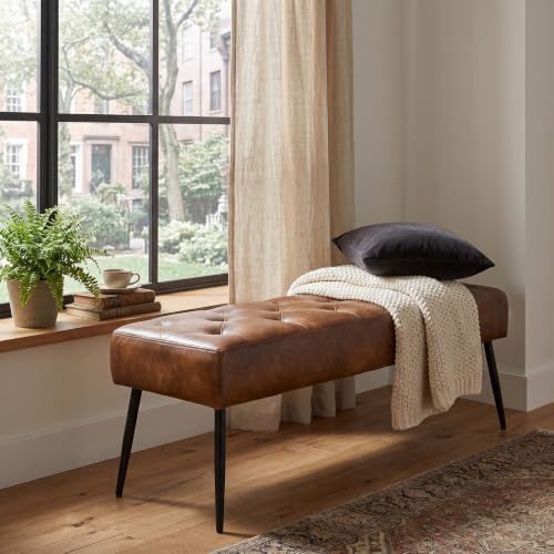 DUHOME Button-Tufted Ottoman Bench, Upholstered Bedroom Benches