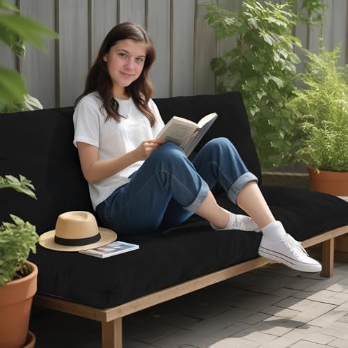 Outdoor Bench Cushion Waterproof, Tufted Bench Seat Cushion