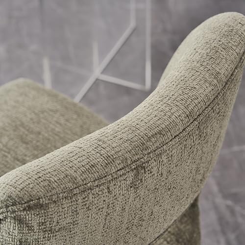 VKNOW Dining Chairs Set of 2, Fabric Dining Room Chairs, Green