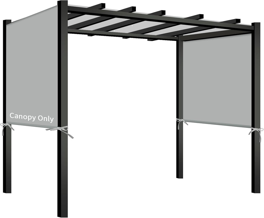 Pergola Shade Cover Replacement, 17 x 6.8 Ft, Gray
