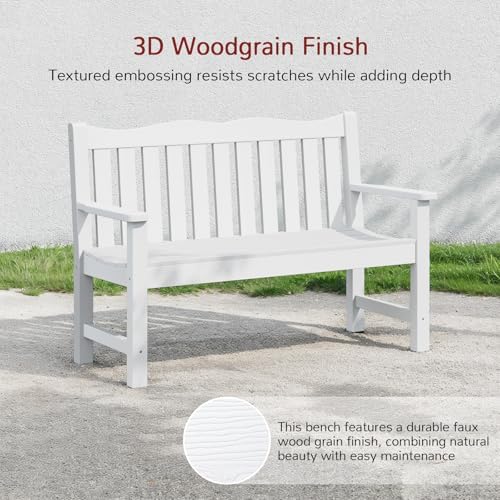 Stoog 2-Person Outdoor Bench with 800 lbs Capacity, Never Fade or Rot