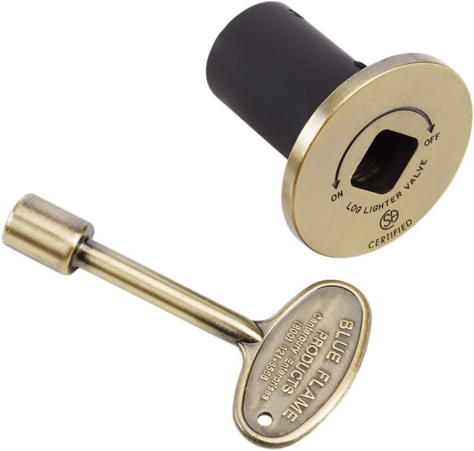 HPC Fire Replacement Flange & Key (UDFK-AB), Antique Brass