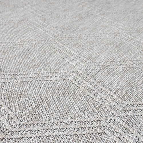 LUXE WEAVERS Modern Farmhouse Washable Area Rug Beige 9x12