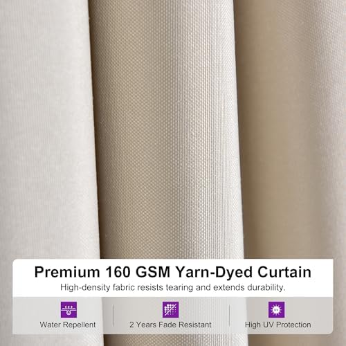 PURPLE LEAF Metal Gazebo 12' x 20' Champagne Galvanized Steel Double Roof