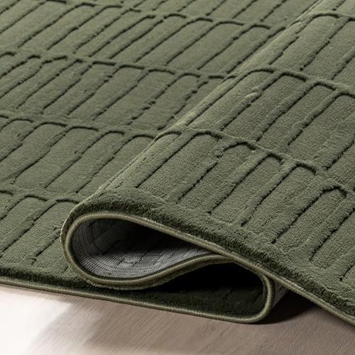 nuLOOM Kailani Green Geometric Washable Area Rug, 8' x 10'