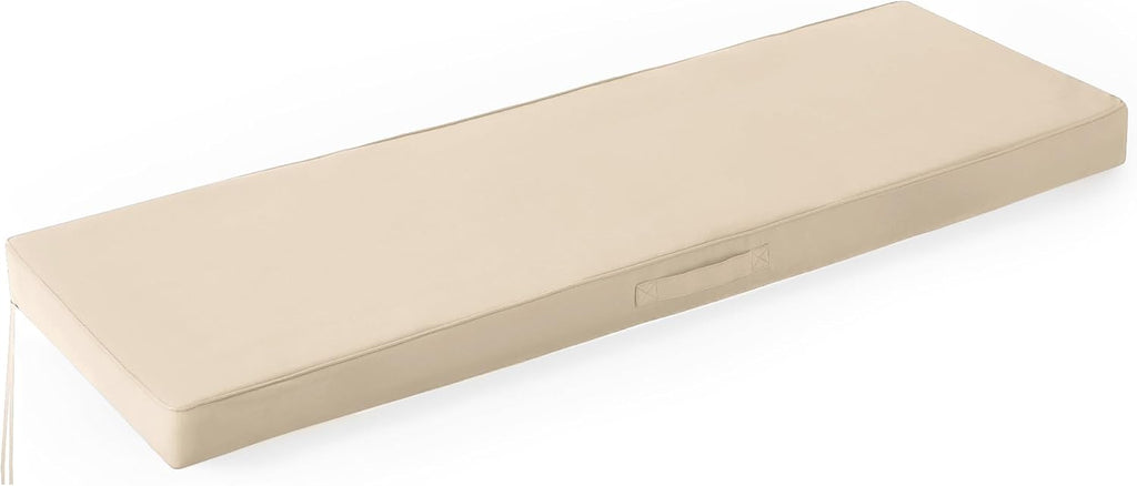 IPYNBAP Outdoor Bench Cushion Waterproof, 48x18x3 Inch, Beige