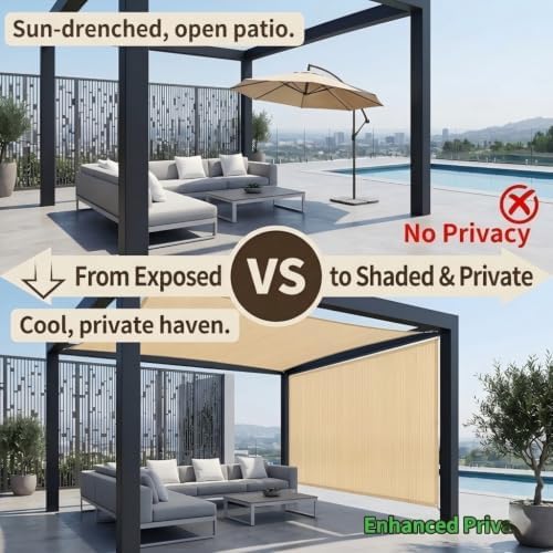90% Sun Shade Cloth 8x25FT Heavy Duty Shade Cover Grommets