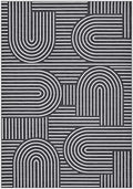 ROYHOME Modern Washable Rug 5x7 Area Rugs for Living Room Non Slip, Black