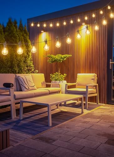 Brightown Outdoor String Lights, 69FT G40 LED IP65 Waterproof Patio Lights