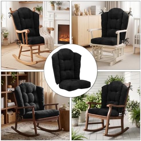 Detiblue Wingback Rocking Chair Cushion Set