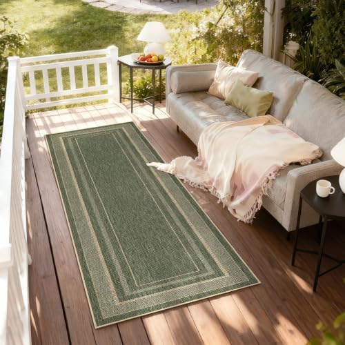 GarveeHome Easy Jute Runner Rug 2x8 Washable Non Slip Hallway Runner Rugs