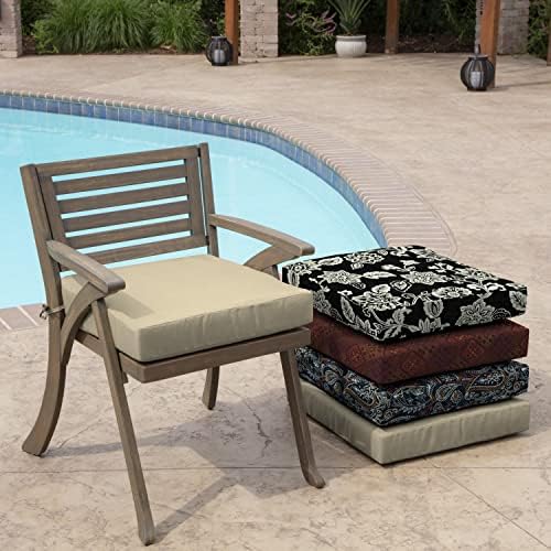 Arden Outdoor Seat Pad Chair Cushion, 21x21, Tan
