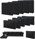 Aoxun 11pcs Patio Cushion Covers Replacement with Zipper & Non-Slip Bottom