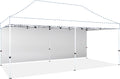 CROWN SHADES Sidewall Only for 10x20 Pop up Canopy Tent (1pc, White)