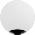 KASTLITE 12" White Lamp Post Globe Fixture, Black Wing Clip Fitter, Bulb