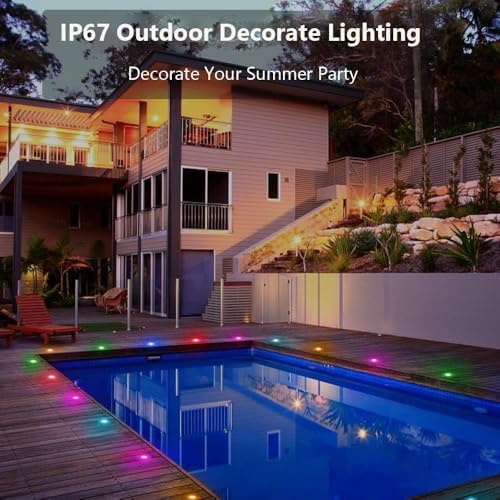 sumaote led deck lights kit, 30 pack 1.22", package contents