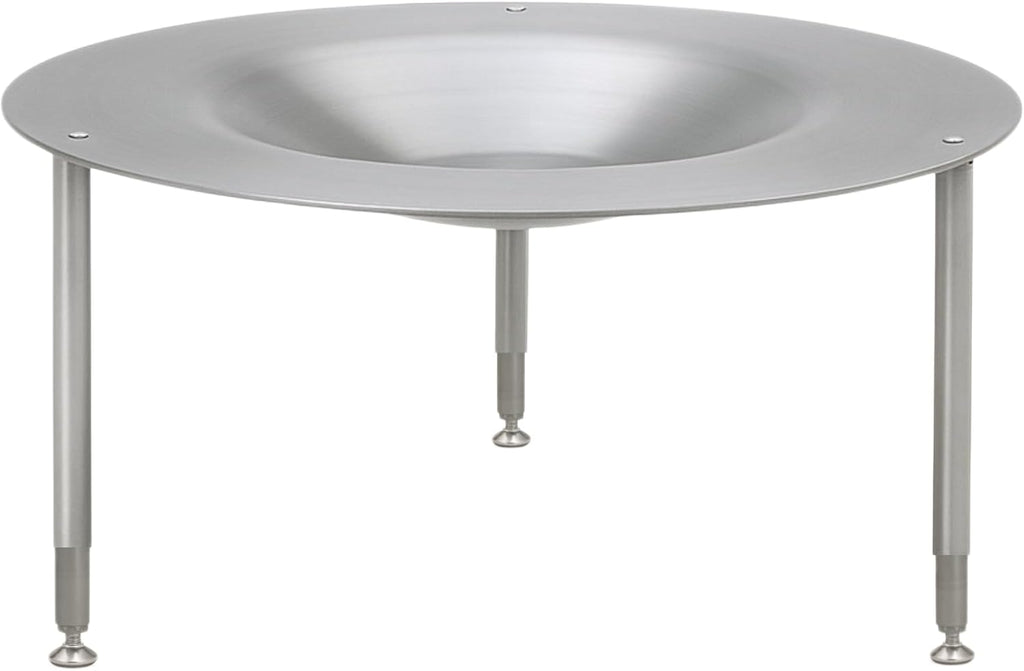 AL28 - Portable Fire Pit Heat Deflector, Lightweight Detachable Aluminum Shield Cover with 3 Extendable Legs