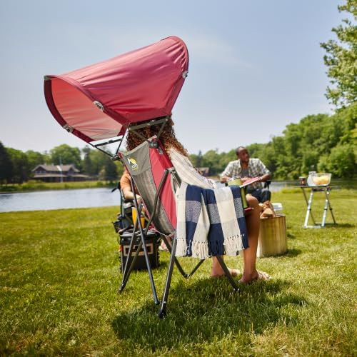GCI Outdoor SunShade Comfort Pro Camping Chair