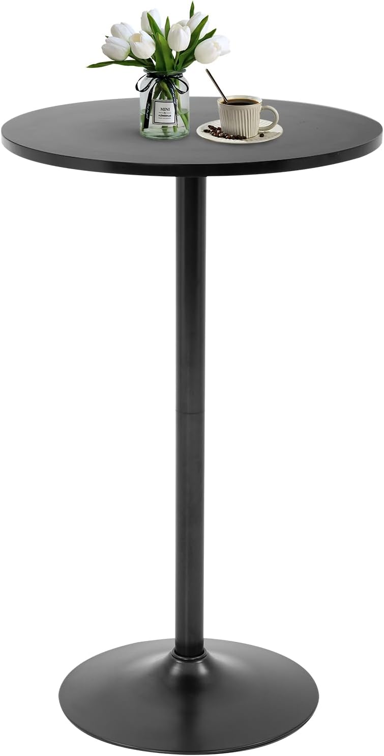 PayLessHere Bistro Bar Table 40 Inch Round Table Height Top Pub Table Cocktail for Home, Kitchen and Dining Room