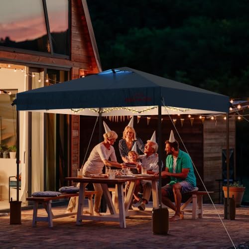 10x10 Pop Up Canopy Tent with 3 Sidewalls, Grey