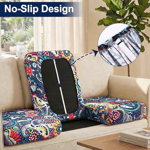 Smiry Waterproof Patio Cushion Covers, Stretch Outdoor Furniture Covers