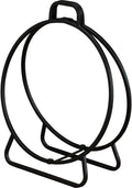 Home Impressions Wrought Iron 20 In. W x 20 In. H Baked-On Black Polyurethane Fireplace Log Holder - 1 Each