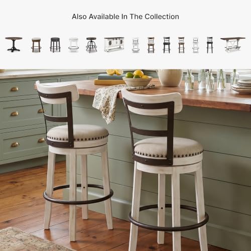 Signature Design by Ashley Valebeck 1-Piece Swivel Barstool, 30 In