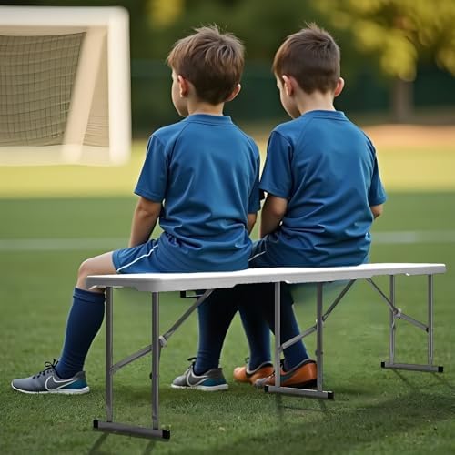 6ft Folding Bench 2 Pack for Picnic Party Camping, 650lbs Capacity