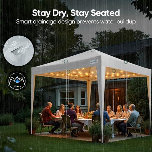 Quictent 10x10 Pop Up Canopy Tent Without Sidewall