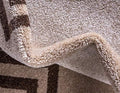 Unique Loom Athens Collection Classic Geometric Modern Border Design Area Rug, 3 ft 3 in x 5 ft 3 in, Beige/Brown