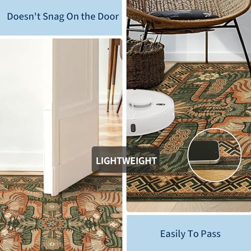GarveeHome Large Tiger 9x12 Area Rugs Boho Washable Vintage Living Room Rug