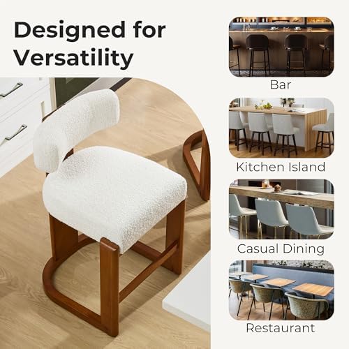 CHITA 27" Counter Height Bar Stools, Set of 2