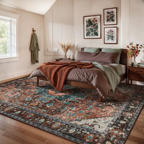 Ciicool 8X10 Area Rug for Living Room,Washable Large Soft Non-Slip Bedroom