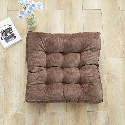 Tiita 22 Inch Square Floor Cushions, Floor Pillow for Sitting, Coffee