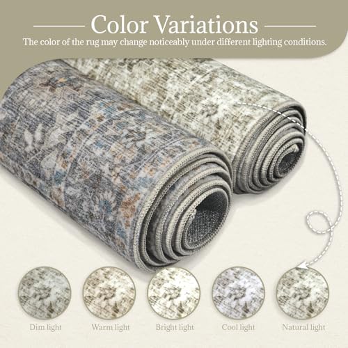 Machine Washable Rugs for Living Room: 10x14 Area Rugs for Bedroom