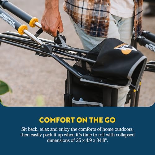 GCI Outdoor Freestyle Rocker XL Camping Chair - Black