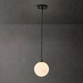 1-Light Globe Chandelier, Modern Gold Pendant Lights, Smoke Grey Globe Hanging Light Fixture for Kitchen Island, Bedroom, Bedside, Living Room, Dining Room, Hallway, MAX 59 in Height