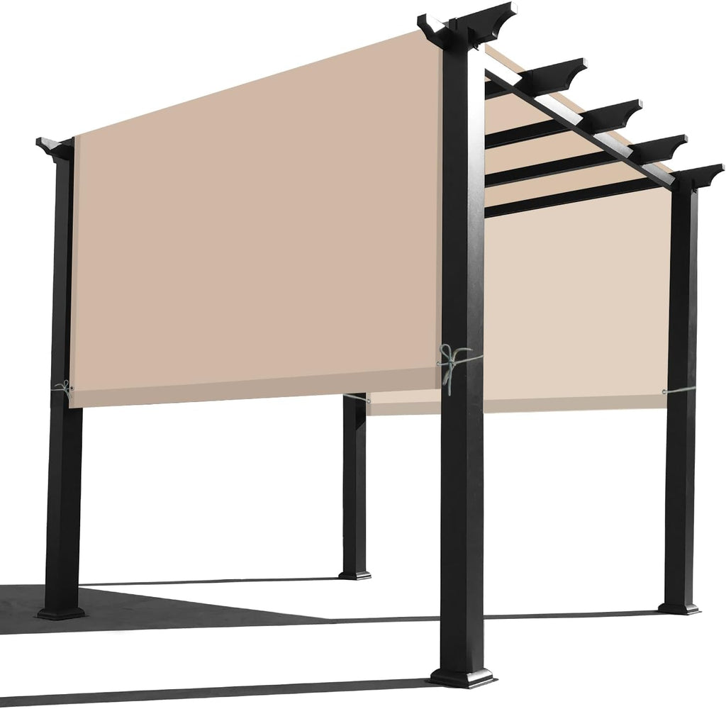 Alion Home Waterproof Pergola Cover - Universal Replacement Canopy (12' L x 9' W, Beige)